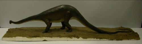 Stegosaurus model in plaster of paris. Image courtesy of the Hunterian Museum and Art Gallery.